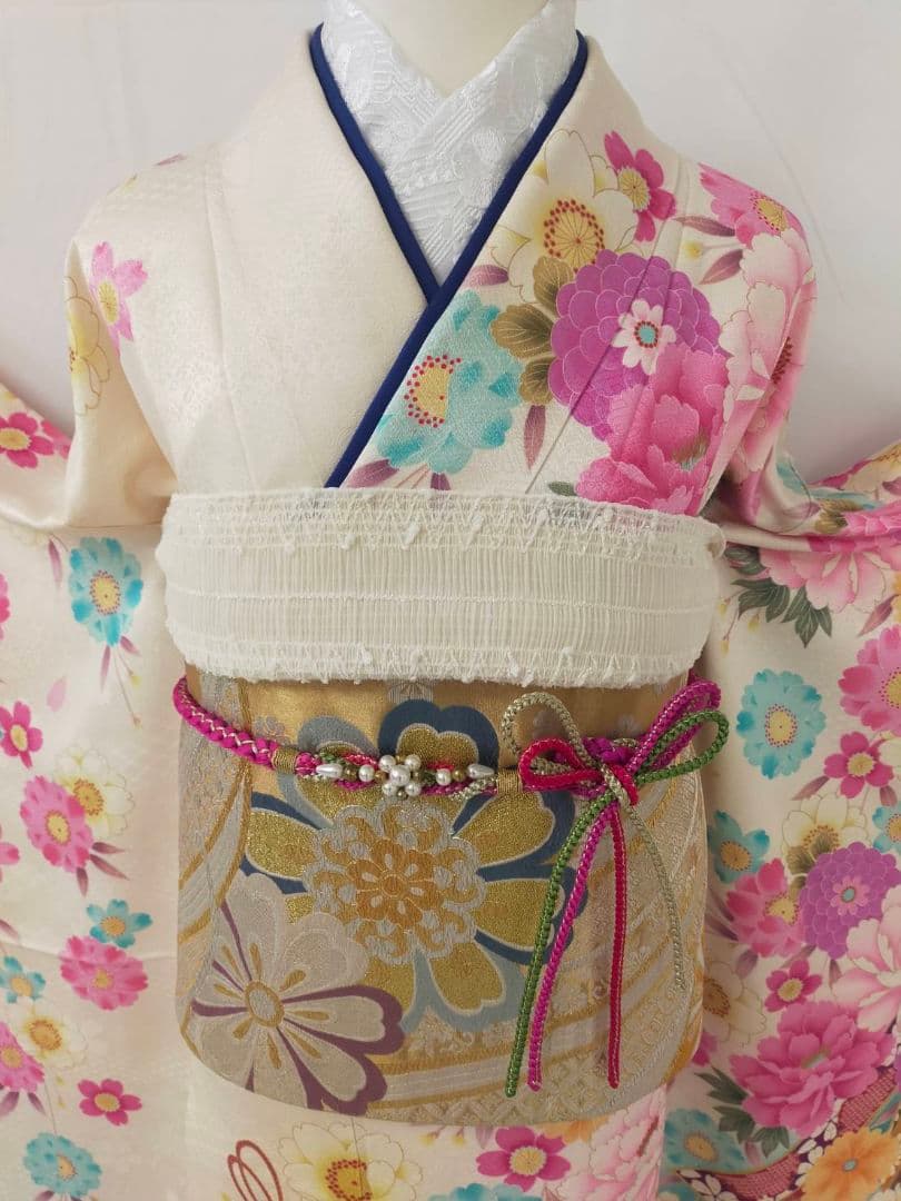 売約済み【週末限定価格】★★正絹　プリンセススタイル　振袖7点フルセット★★