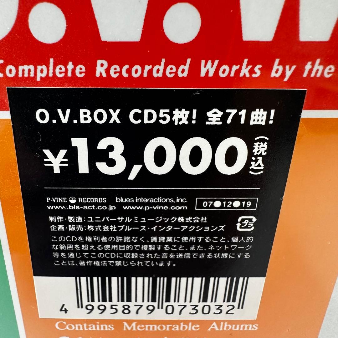 未開封新品 O.V. WRIGHT O.V.BOX CD 5枚セット