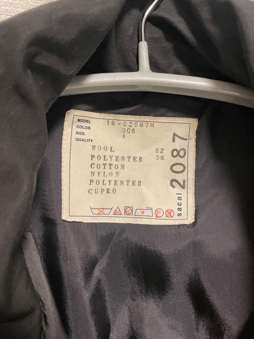sacai サカイ 19AW ドッキングブルゾンジャケット 19-02087M