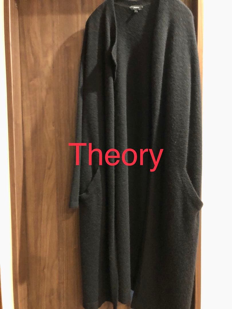 美品◆Theory◆2021aw　FINE AVALON 2　ロングニットコート