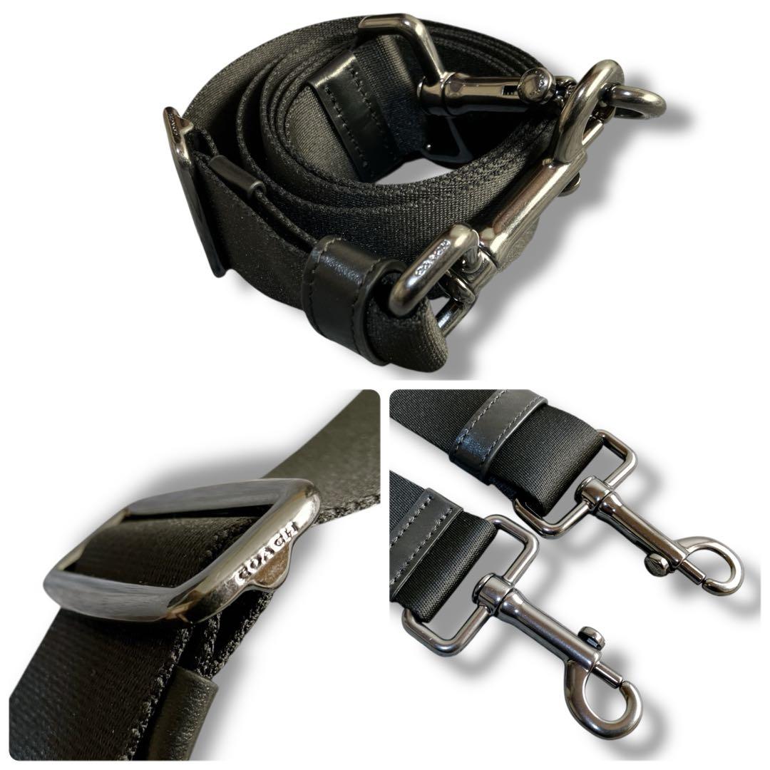 コーチ 良品 2way シグネチャー トレッカー ボストンバッグ ブラック