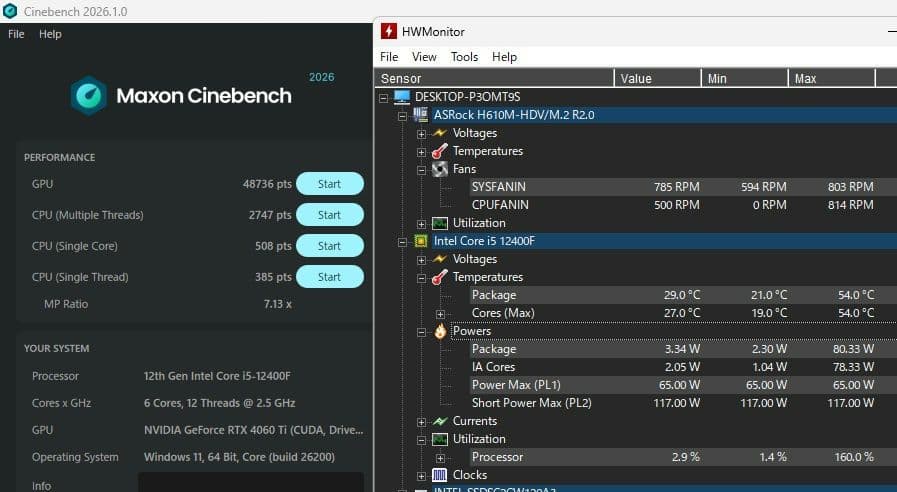 【美品】Intel Core i5-12400F 動作確認済