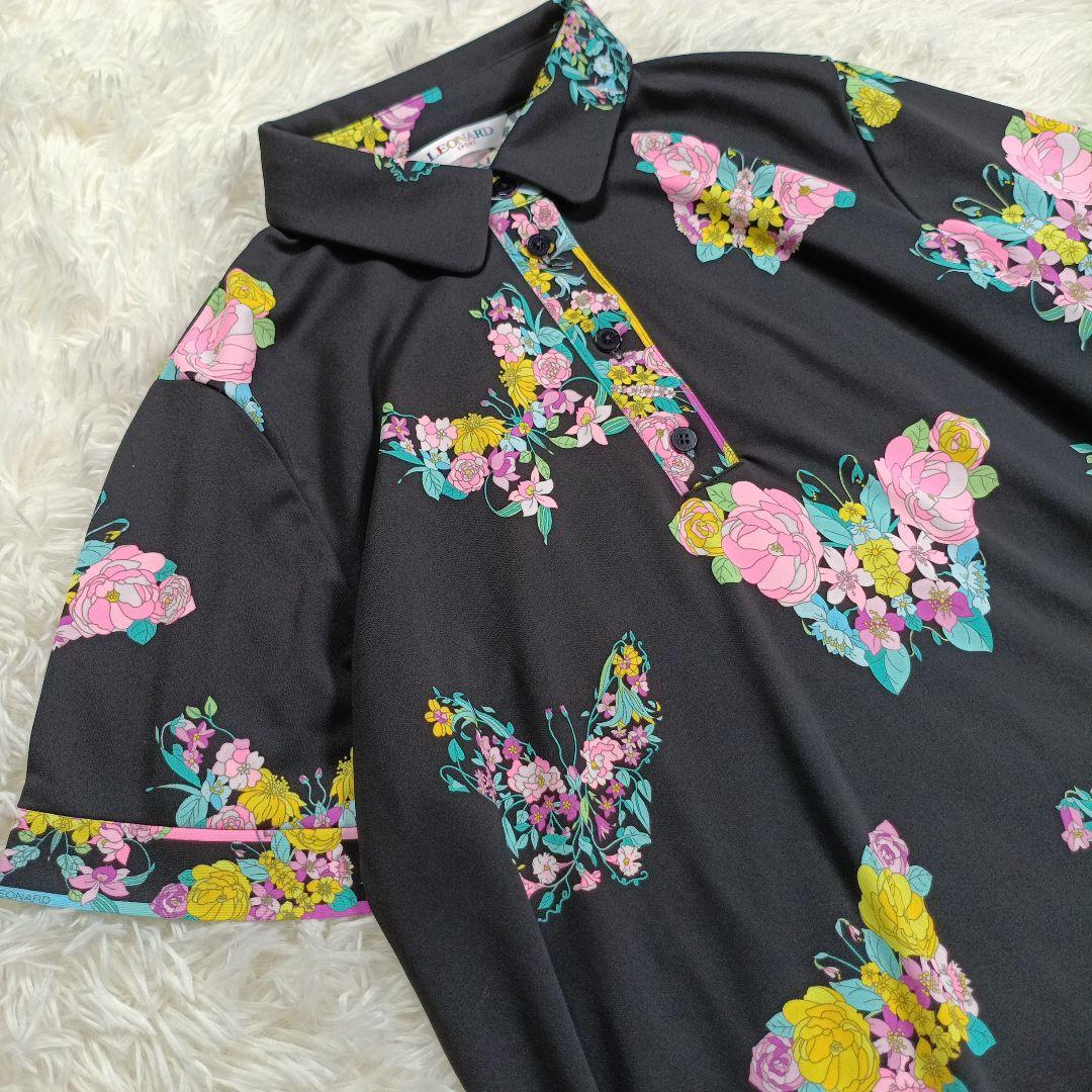 極美品✨レオナール現行　トップス　ポロシャツ 　希少42