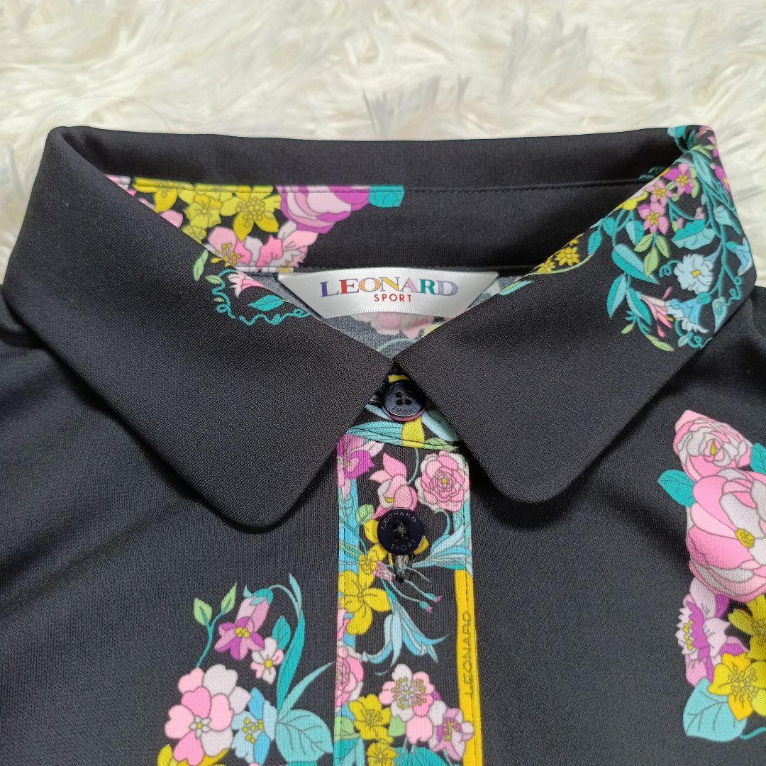 極美品✨レオナール現行　トップス　ポロシャツ 　希少42