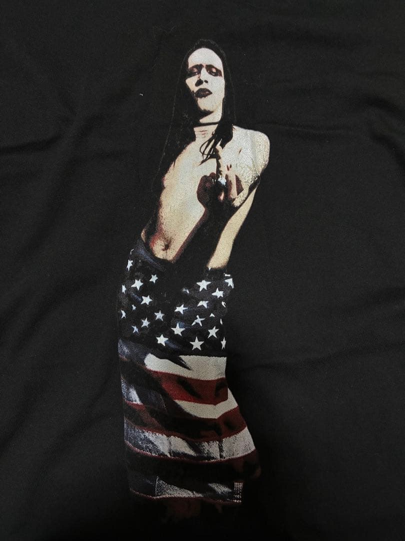 トップス HELLO my name is marilyn manson T-SHIRT