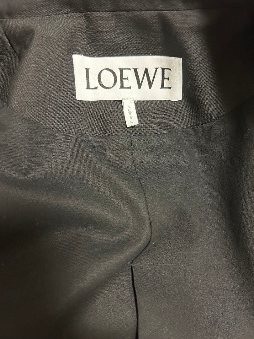 LOEWE ブラック テーラードジャケット