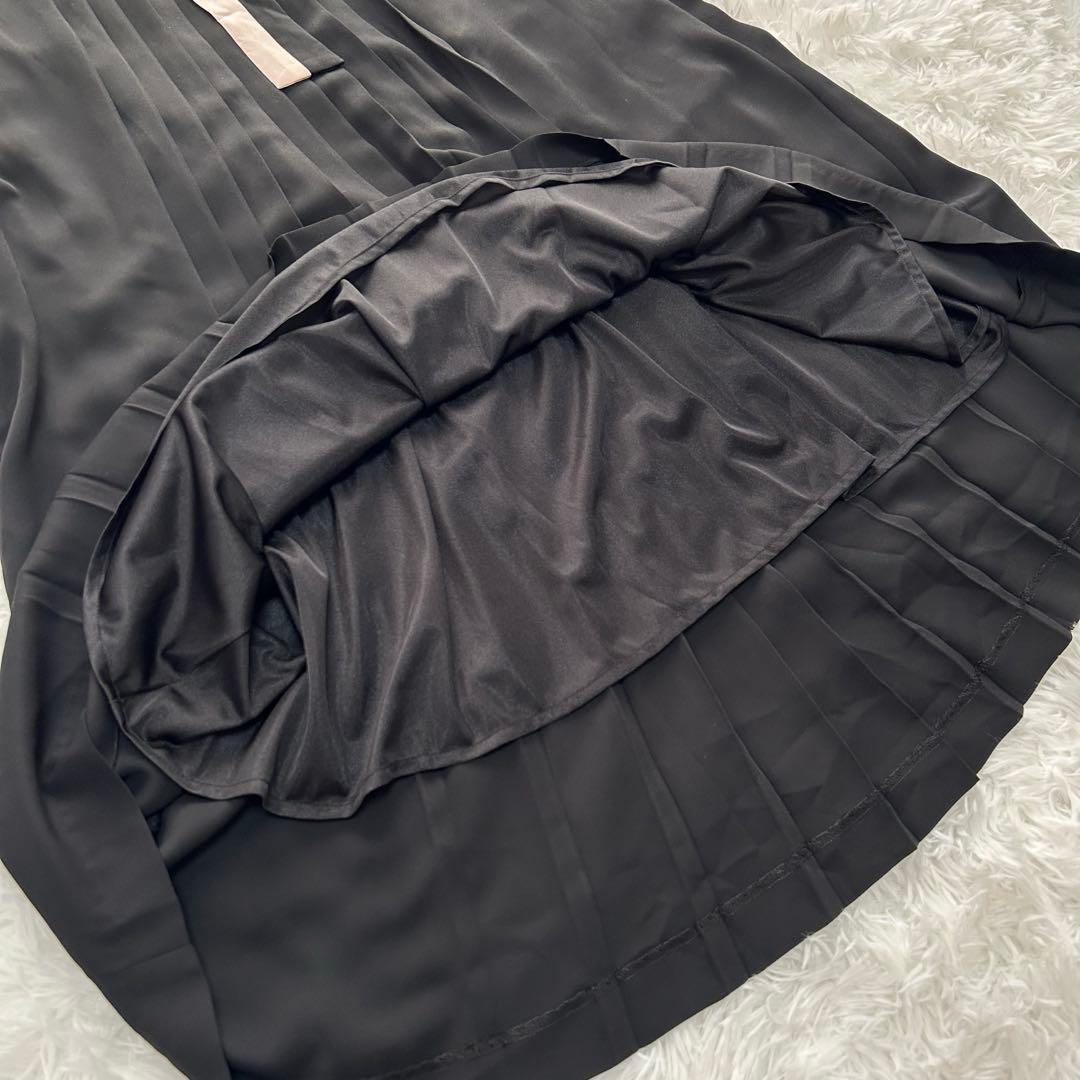 ✨新品タグ付✨ピンキー&ダイアン　プリーツワンピース　ボウタイ　36（Sサイズ）
