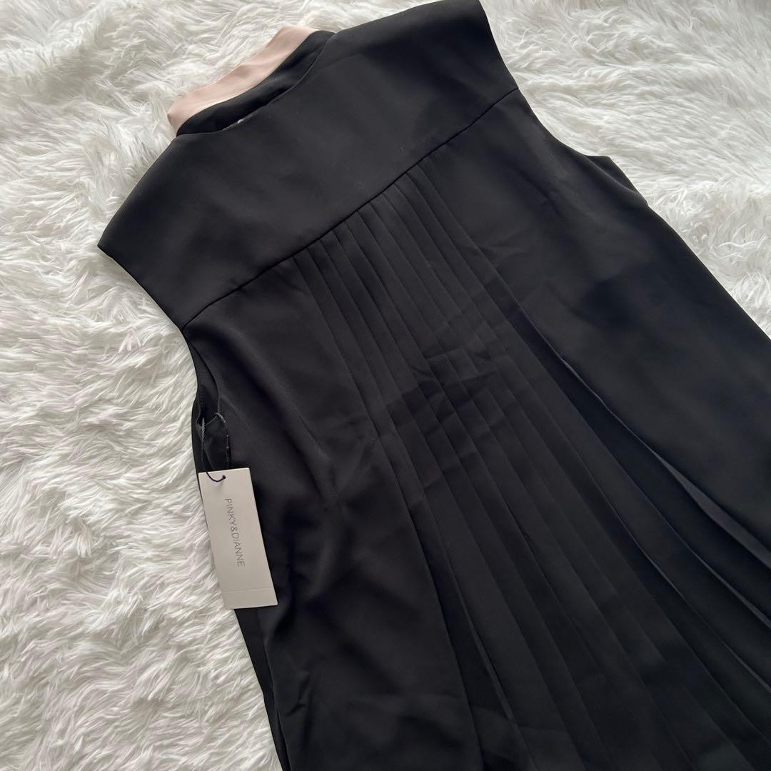 ✨新品タグ付✨ピンキー&ダイアン　プリーツワンピース　ボウタイ　36（Sサイズ）