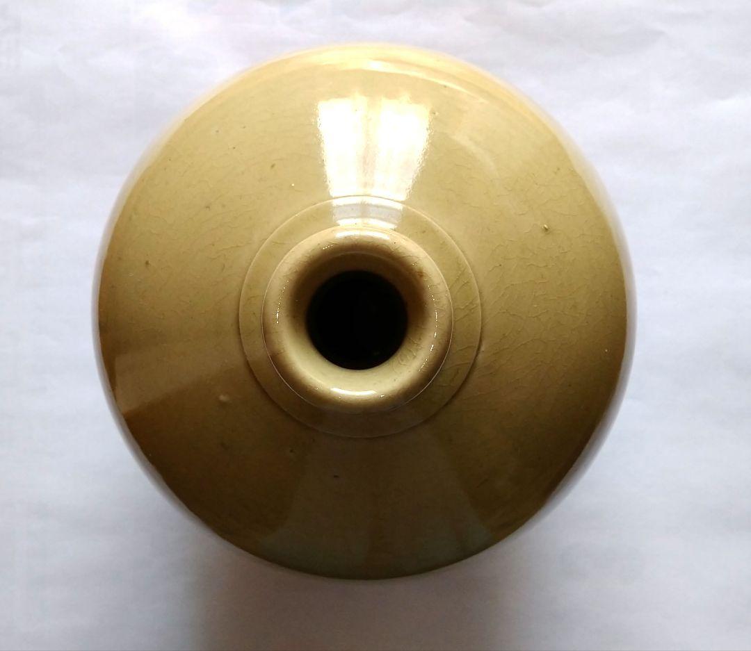 【骨董】石見焼 鶴首壷　壷　壺　ツボ　花瓶　花器　伝統的工芸品　アンティーク