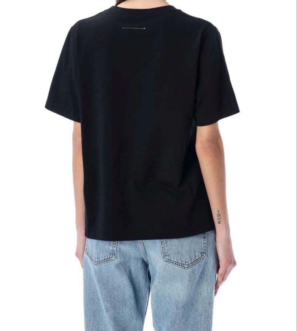 MM6 ロゴTシャツ　美品　ブラック