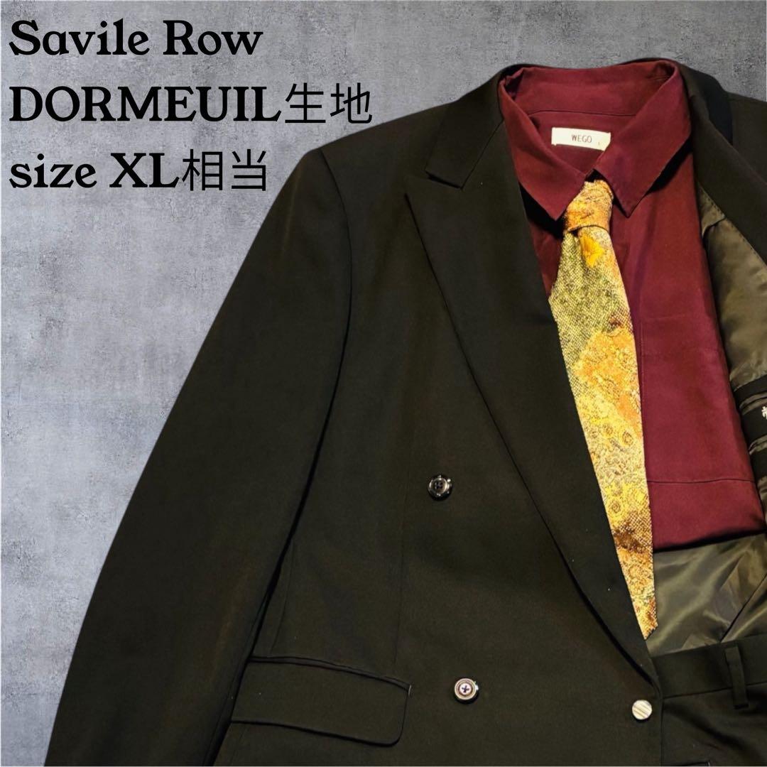 《美品》SavileRow高級ドーメルブラックフォーマル　BE-7 卒業式