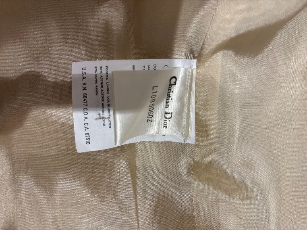 Christian Dior ベージュ テーラードジャケット 44