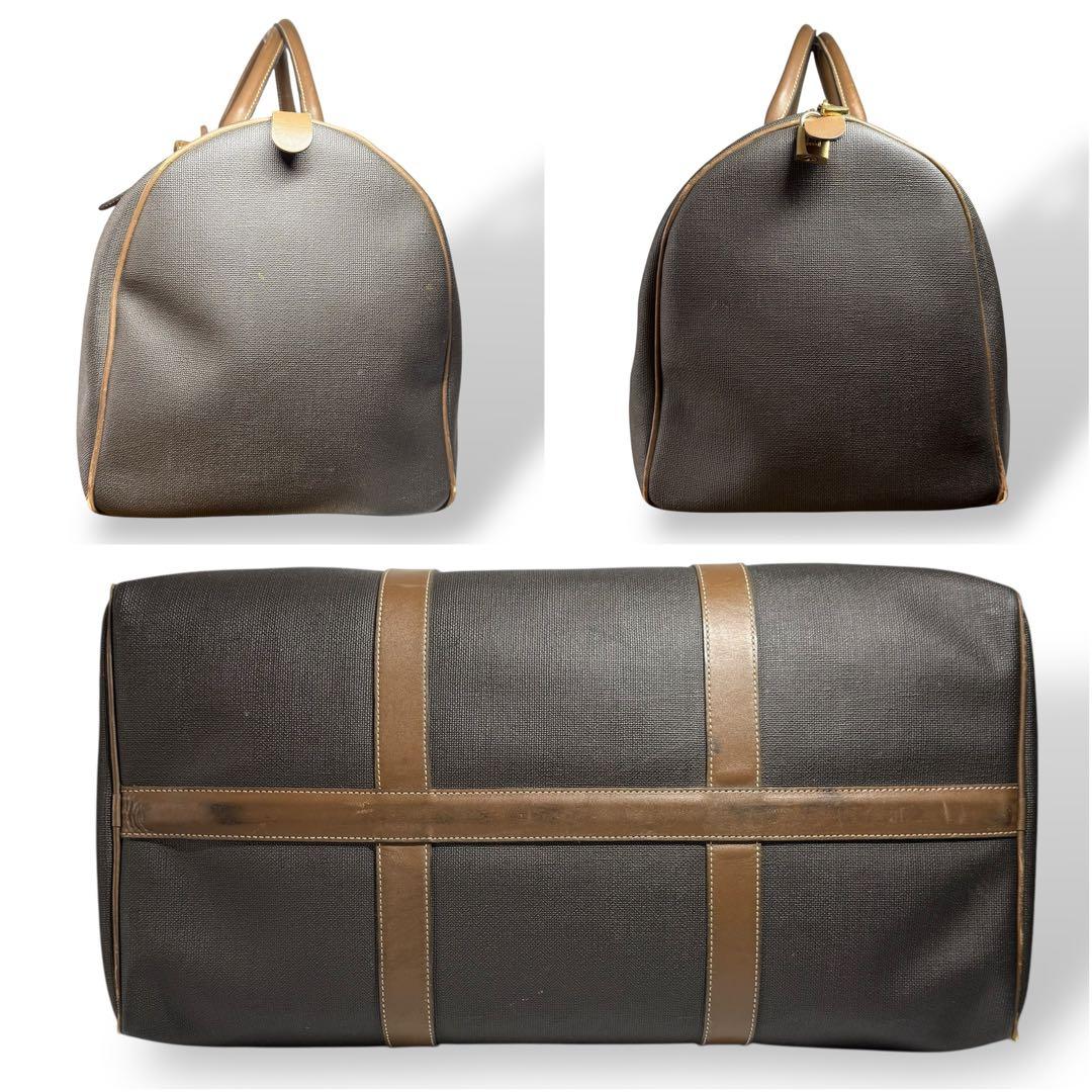 【良品】dunhill ボストンバッグ トラベルバッグ PVC レザー 大容量