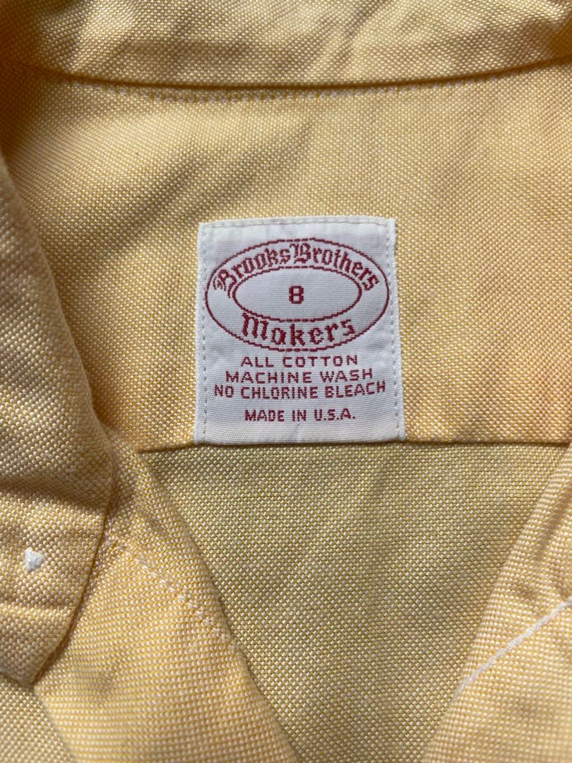 美品【Brooks Brothers】70〜80s BDシャツ 6ボタン　USA
