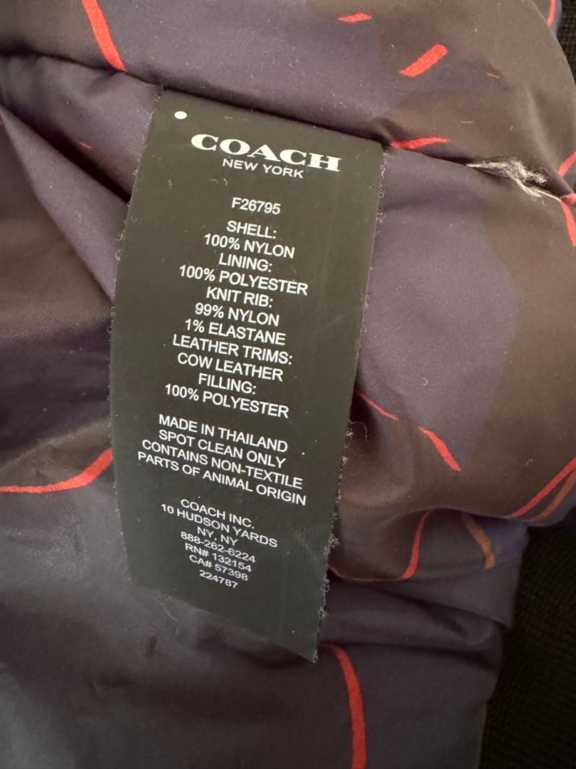COACH MA-1 フライトジャケット ジップアップ ブルゾン F26795