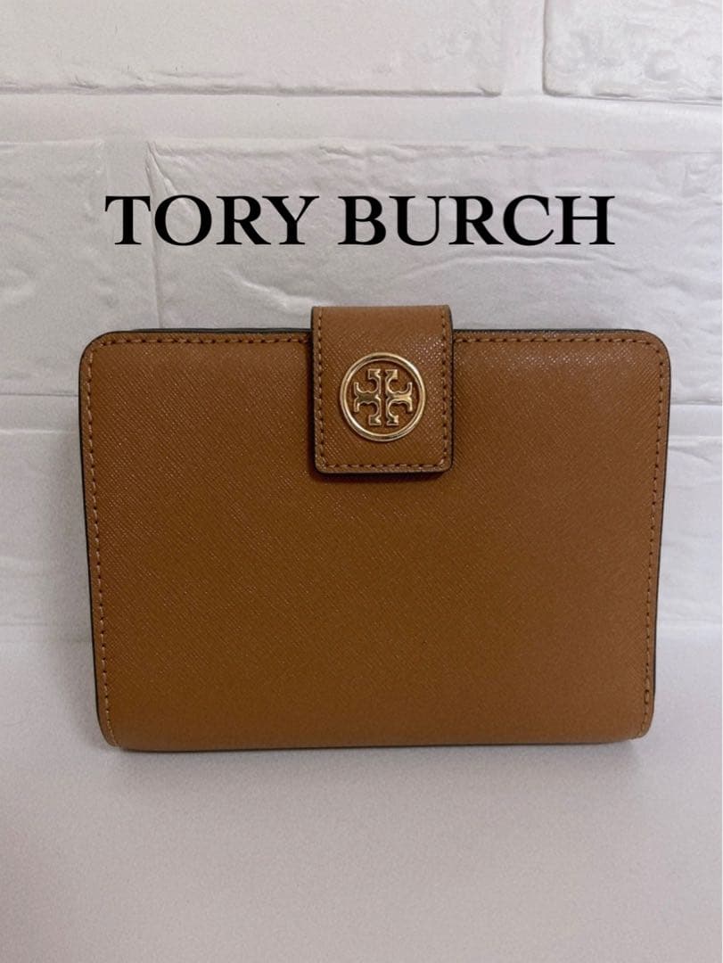 トリーバーチ　TORY BURCH 折り財布　ブラウン　未使用に近い