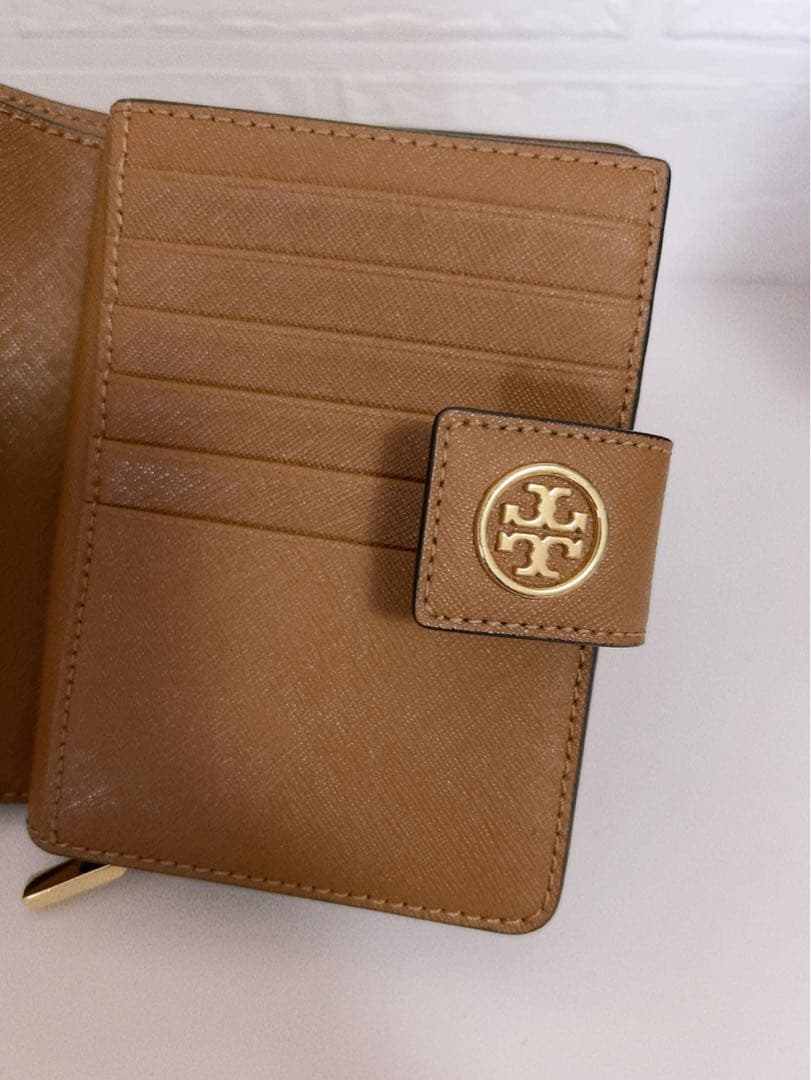 トリーバーチ　TORY BURCH 折り財布　ブラウン　未使用に近い