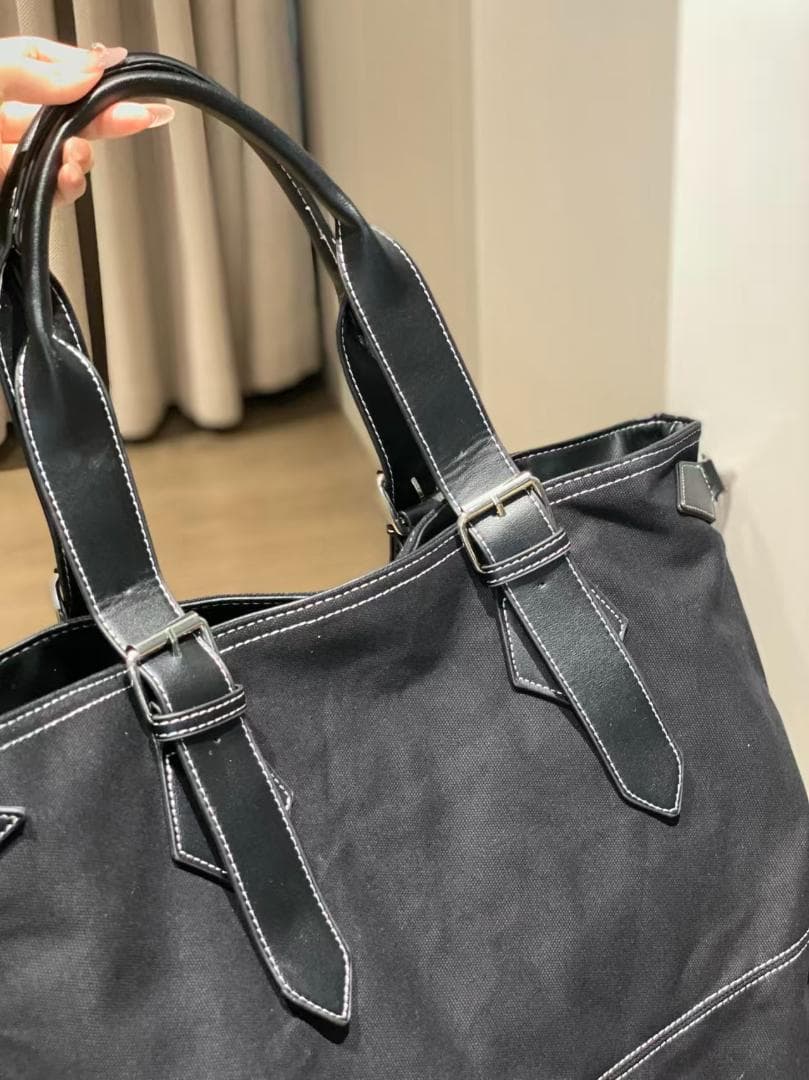 Vivienne Westwood ブラックキャンバストートバッグ
