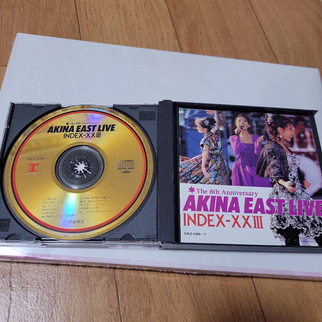 中森明菜　CD　AKINA EAST LIVE INDEX-XXIII