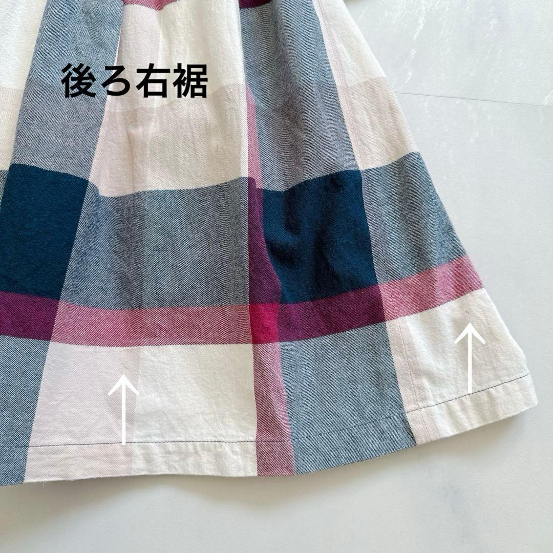 ブルーレーベルクレストブリッジ　チェックワンピース　長袖　38