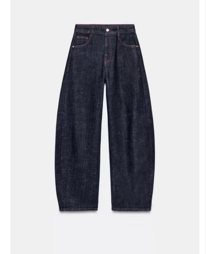 新品タグ付き　ZARA デニムパンツ　2026 バレンタイン