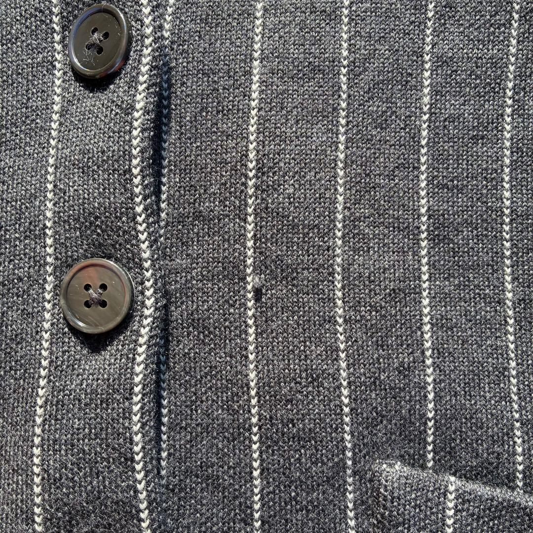 90s Lauren ralph lauren ストライプ ニット ジャケット