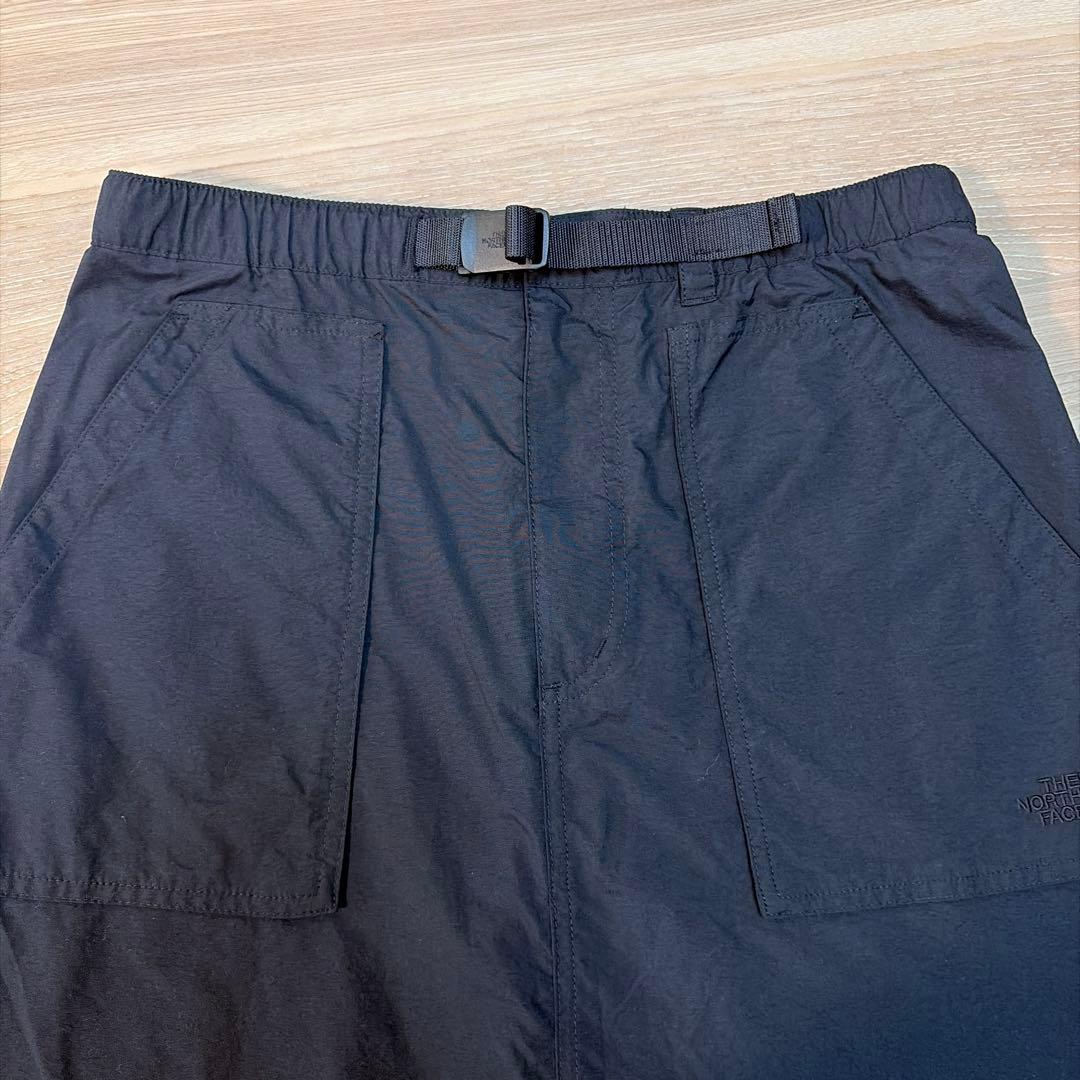 ザノースフェイス　コンパクトスカート　ブラック　Lサイズ　撥水加工