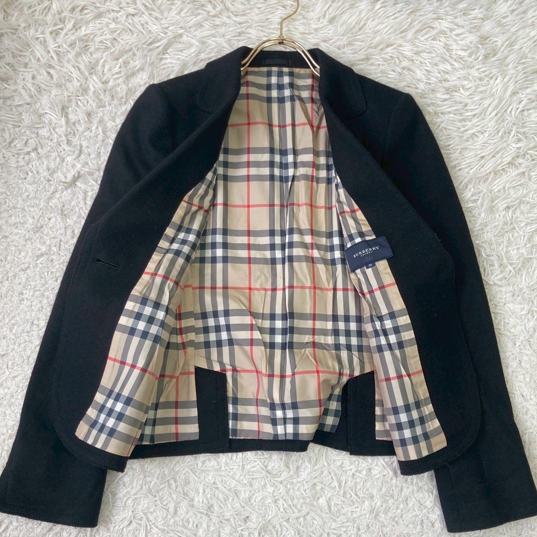 BURBERRY テーラードジャケット ブラック 38 ウール フォーマル