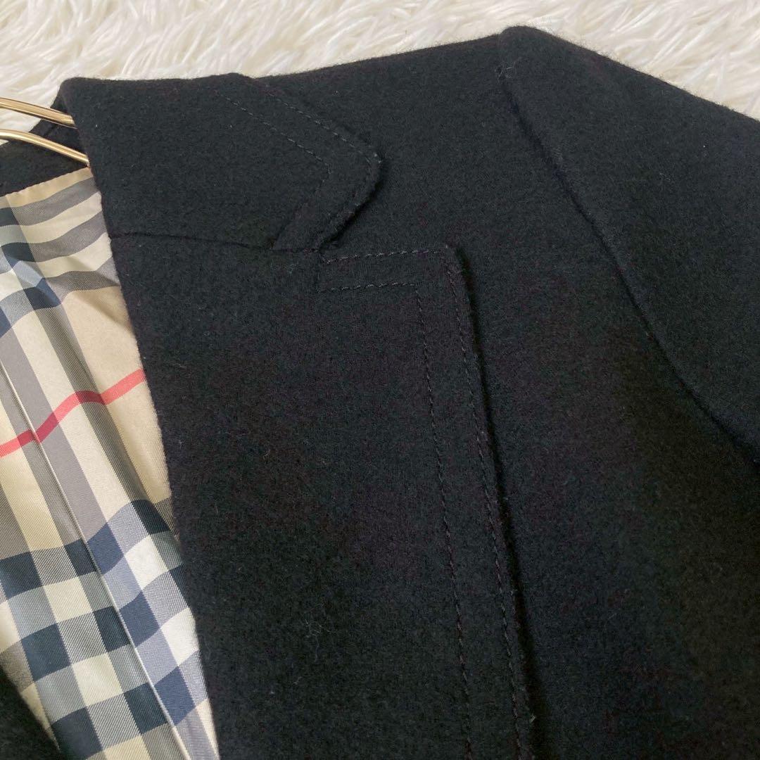 BURBERRY テーラードジャケット ブラック 38 ウール フォーマル