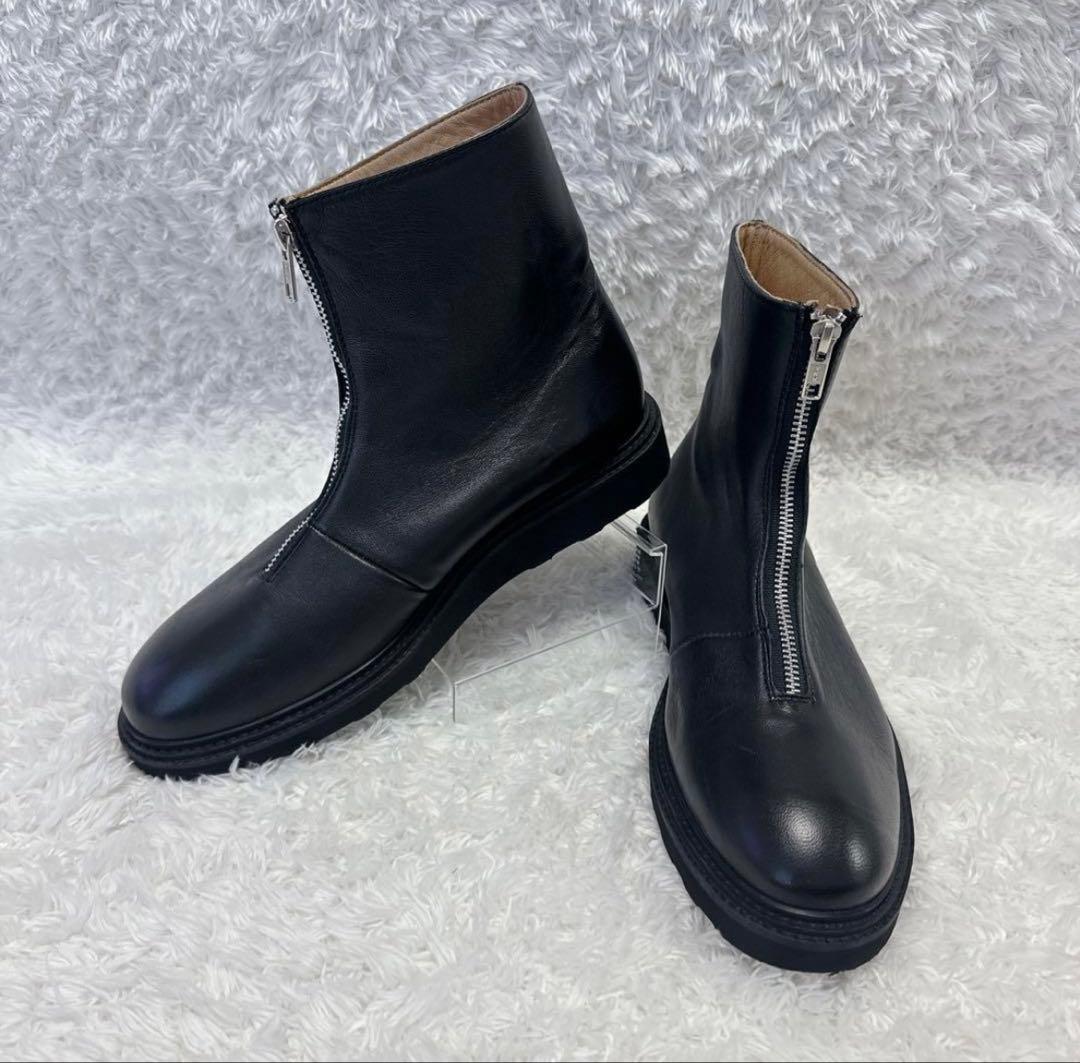 ※美品 CAMINANDO カミナンド フロントジップ ショートブー 24.5c