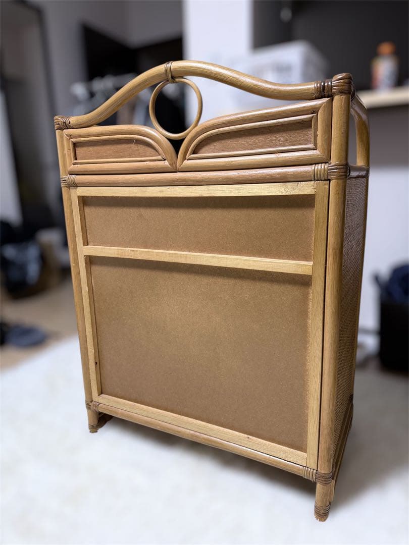 籐　ラタン　チェスト 5段 引き出し6杯 幅約65cm 収納家具　タンス