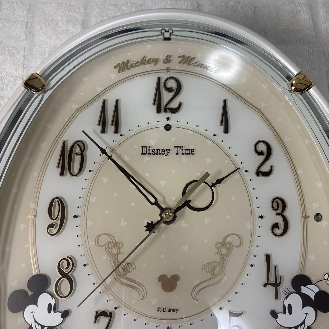 SEIKO Disney Time ミッキー＆ミニー 掛け時計 電波時計