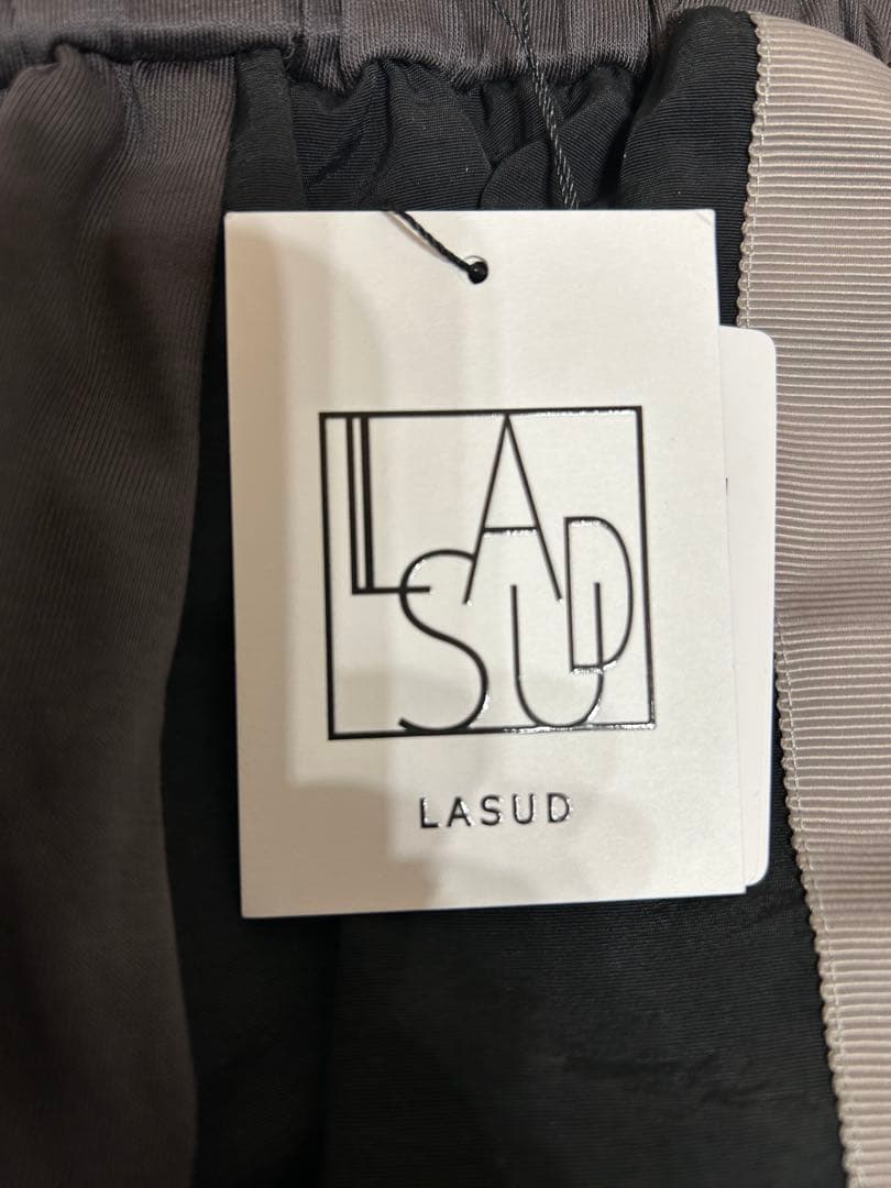 オレンジショコラ 　LASUD メッシュ異素材ミックススカート 新品未使用