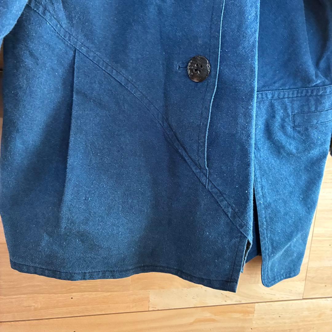 藍染　インディゴ　ワンピース　一点物