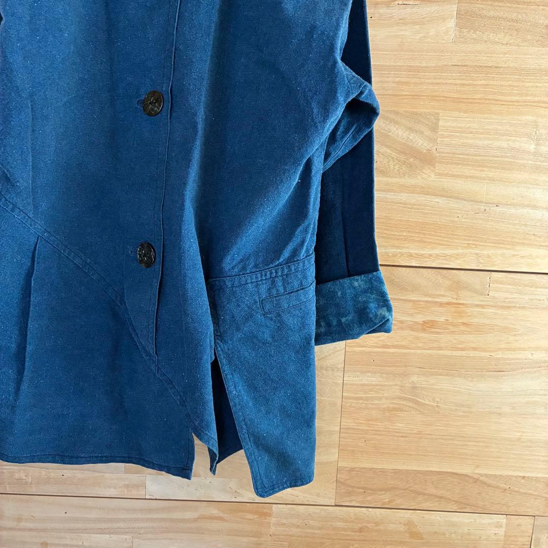 藍染　インディゴ　ワンピース　一点物