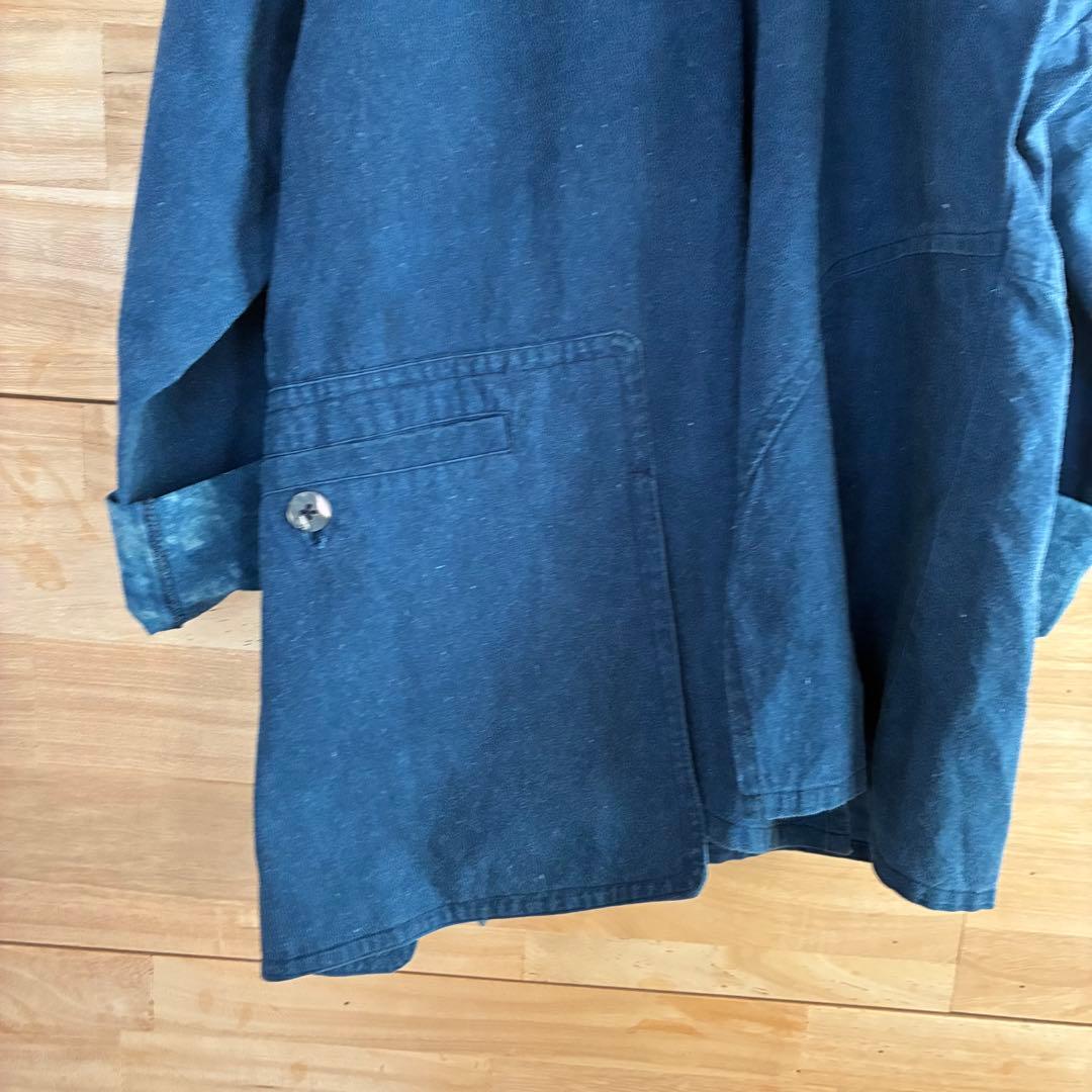 藍染　インディゴ　ワンピース　一点物