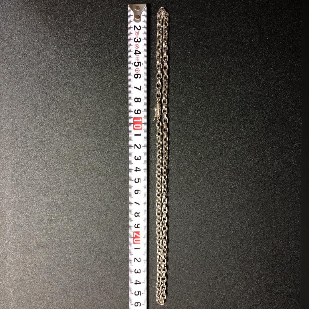 シルバー925 silver ペーパーチェーン ネックレス メンズ 55cm