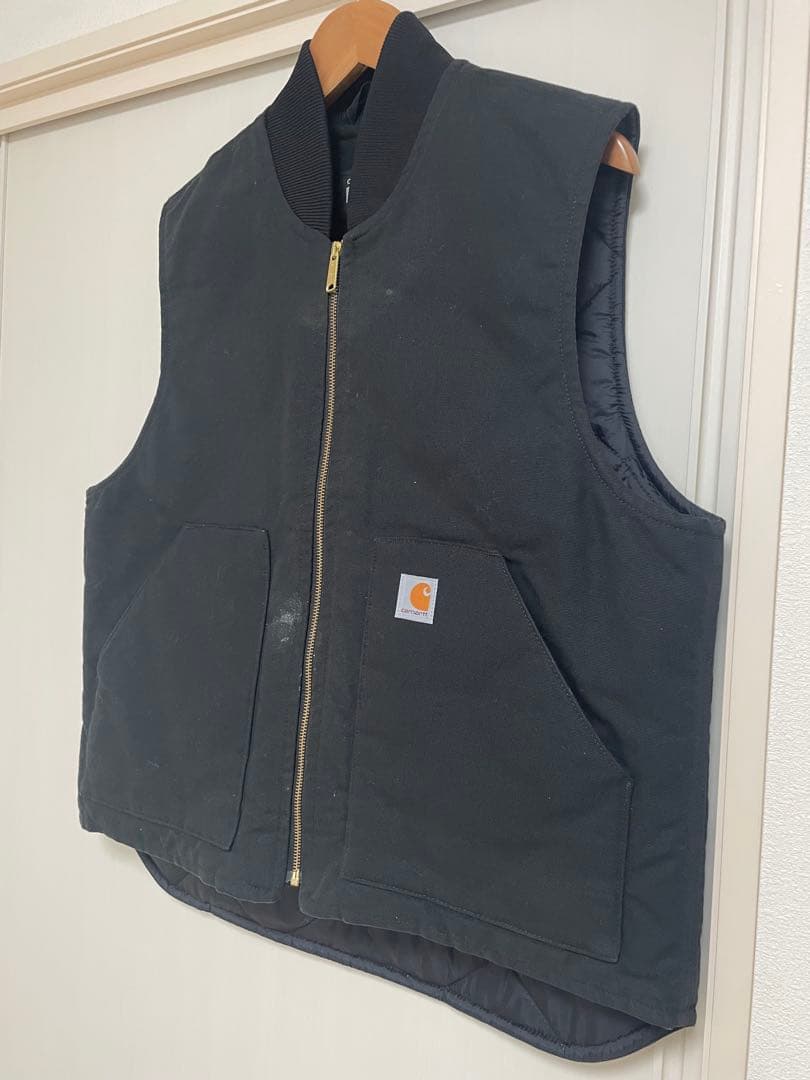 Carhartt カーハート ダックベスト キルティングベスト ブラック L