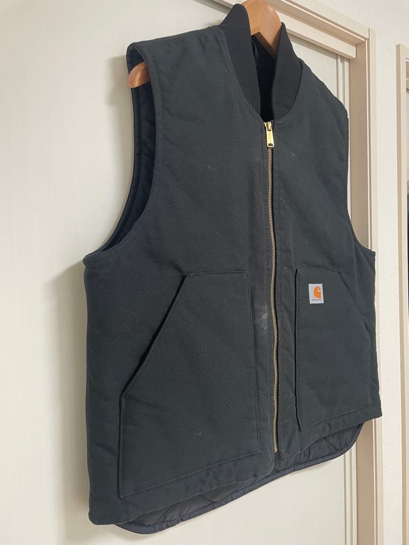 Carhartt カーハート ダックベスト キルティングベスト ブラック L