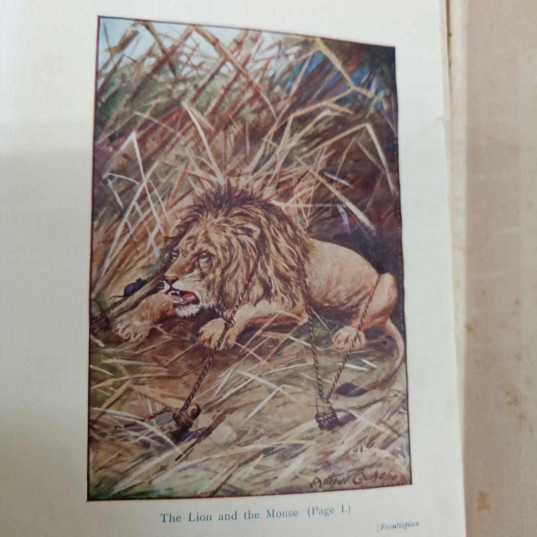 イソップ物語　全篇英語　古書