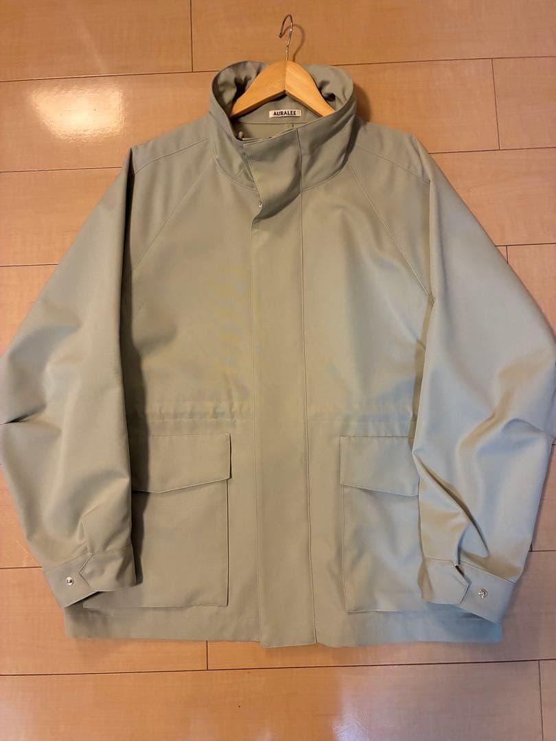 u*0様 AURALEE WOOL CANVAS HIGHNECK ZIP BL