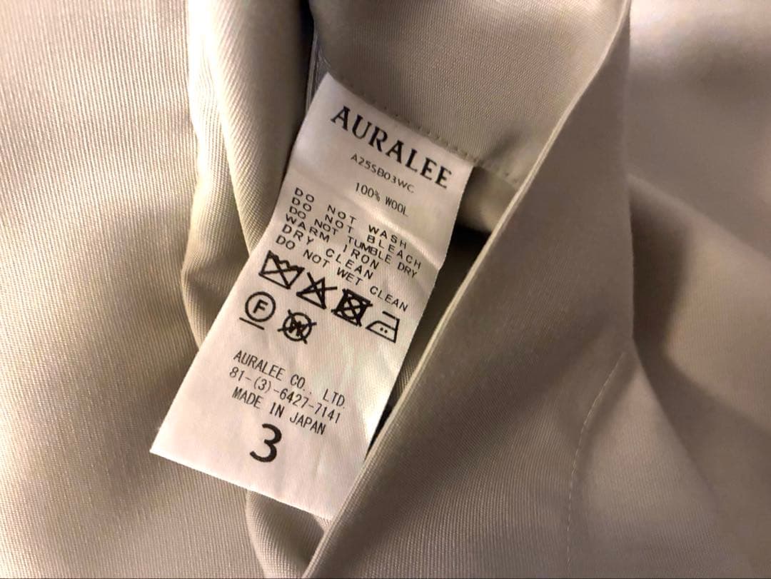 u*0様 AURALEE WOOL CANVAS HIGHNECK ZIP BL