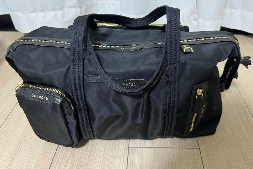 ANYA HINDMARCH インフライトバッグ　ブラック