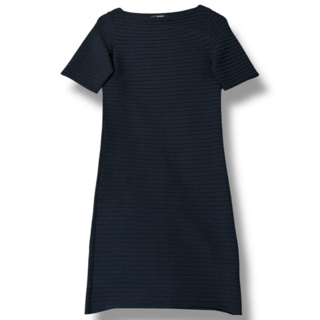 【美品】グッチGUCCI★プリーツ★タイトワンピース★ブラックワンピース S 黒