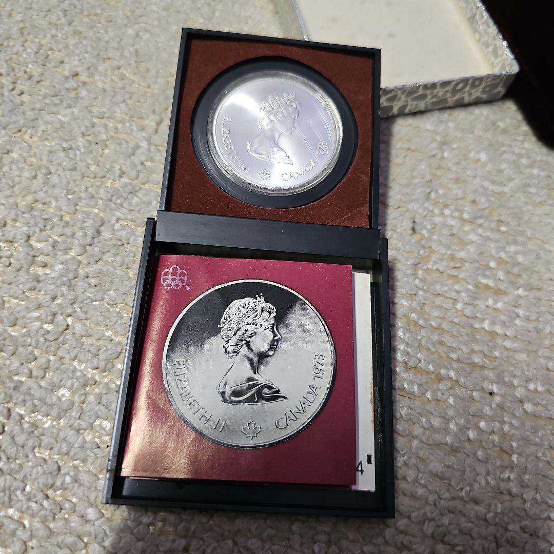 1976年 モントリオール五輪記念 5ドル銀貨（カナダ）