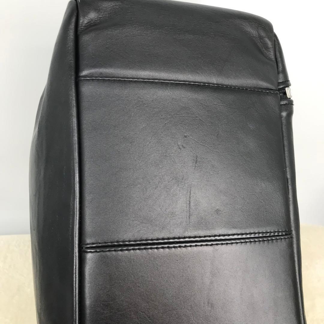 Schott　ボストンバッグ　ライダース　ブラック　牛革