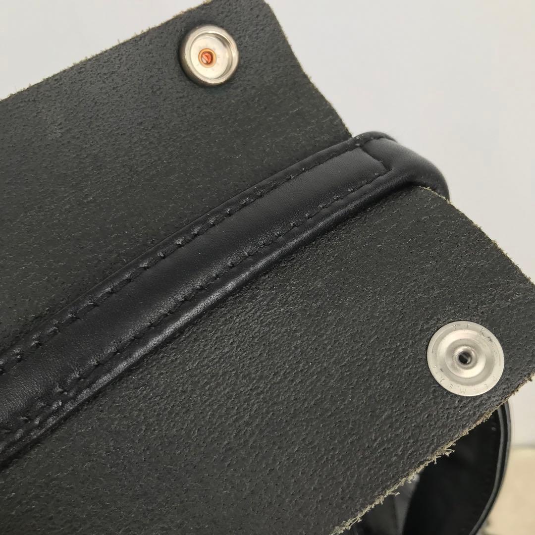 Schott　ボストンバッグ　ライダース　ブラック　牛革