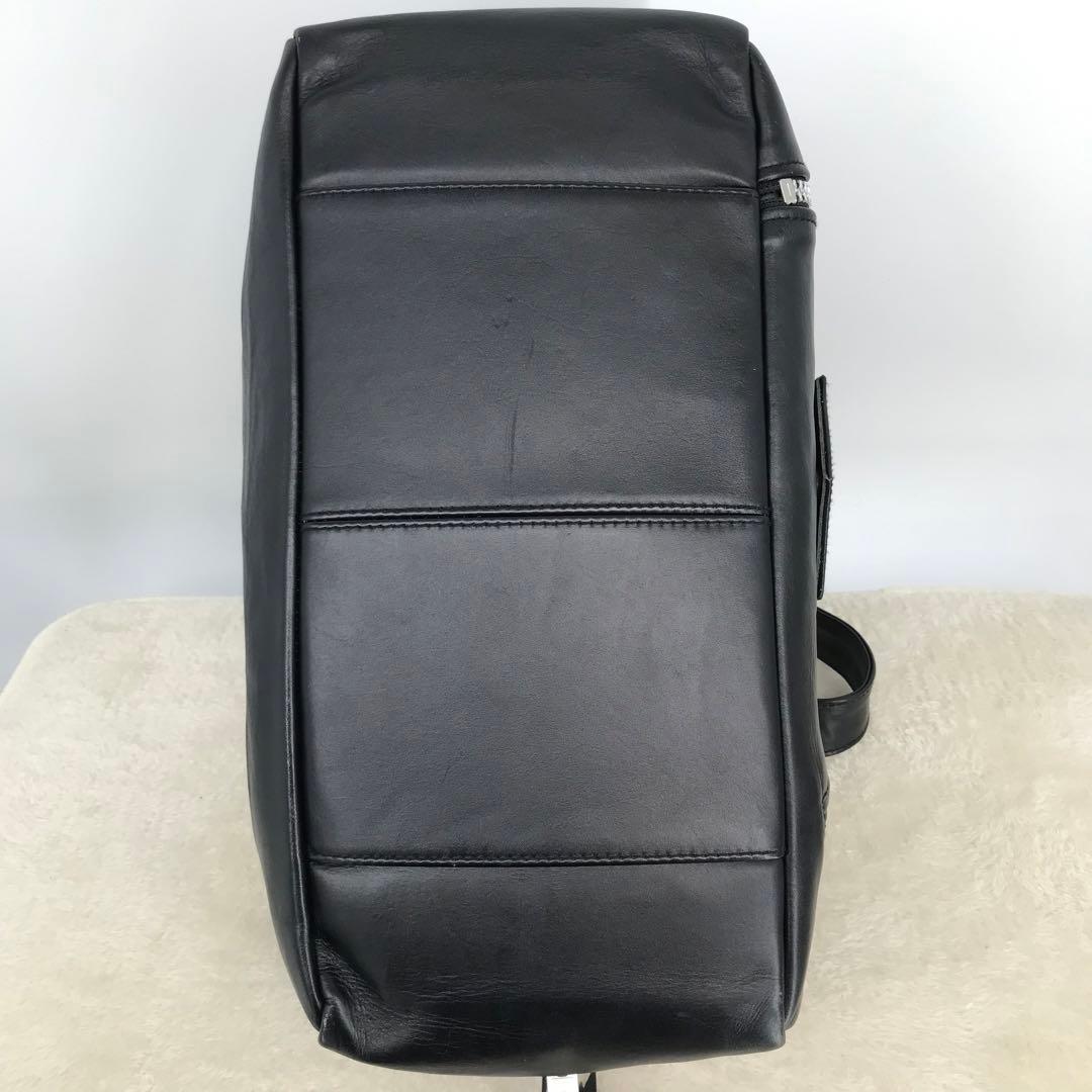 Schott　ボストンバッグ　ライダース　ブラック　牛革