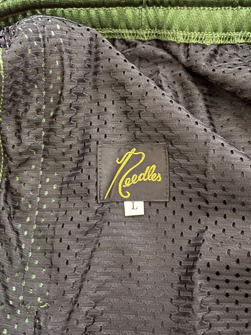 Needles ニードルズ トラックパンツ グリーン×パープル Lサイズ