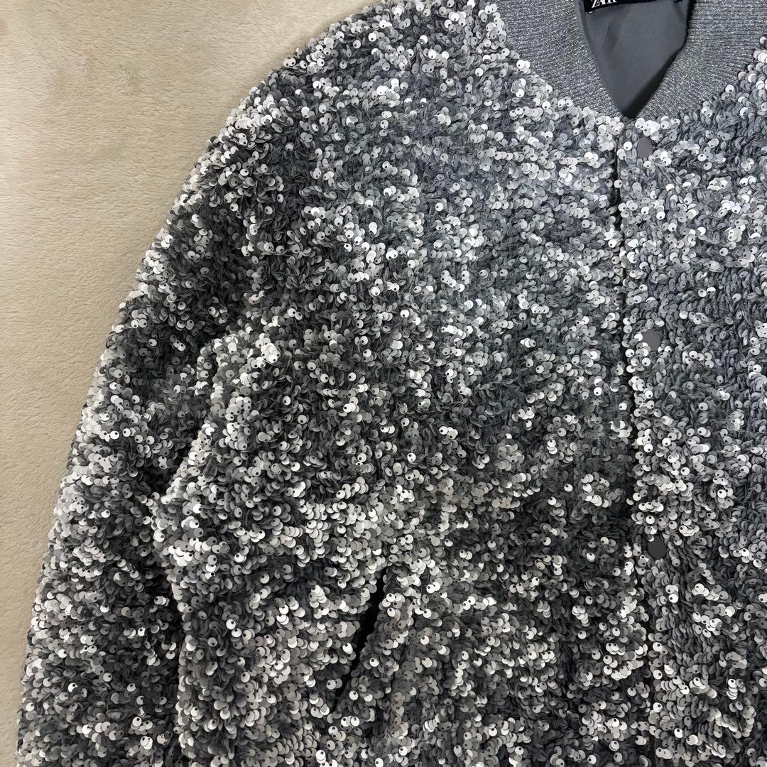 希少 ZARA 23AW LIMITED スパンコールジャケット Mサイズ